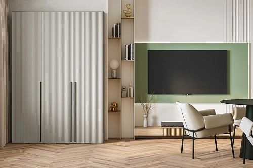 Шкаф распашной Лоренсе-3 Кашемир - фото 1