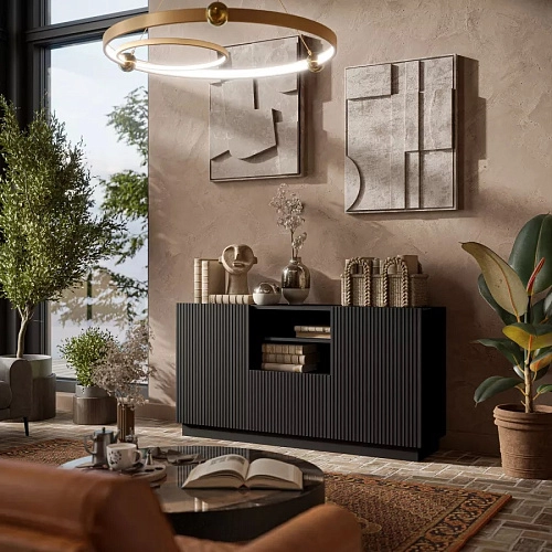 Комод Терни-4 Черный - фото 1