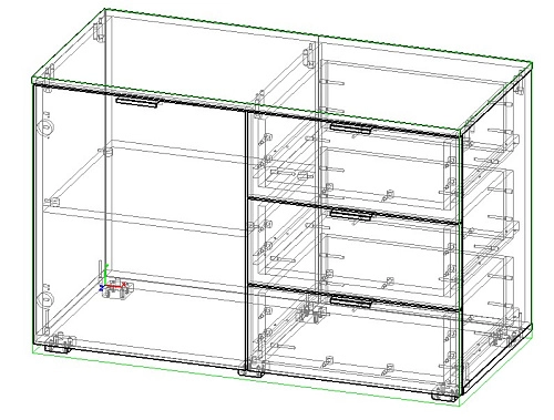 Комод Салерно NEW 3 Черный - фото 3