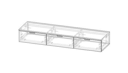 ТВ тумба подвесная Тоди-3 Белый - фото 3