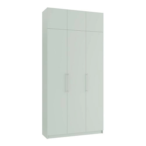 Шкаф распашной Калифорния-3 с антресолью Пастельный Зеленый - фото 3