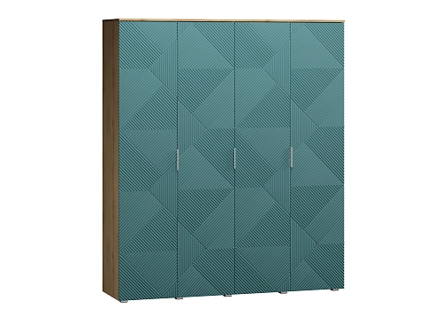 Шкаф распашной Салерно NEW 4 Аквамарин - фото 2