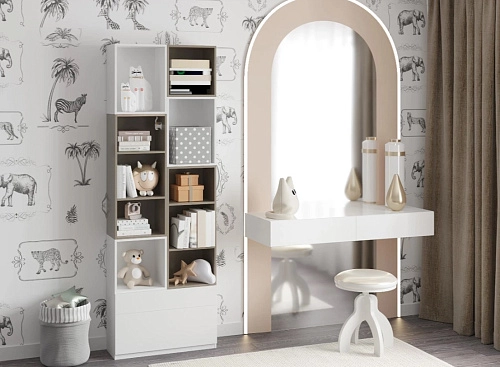 Стеллаж Олли-6 Кобальт Серый - фото 1