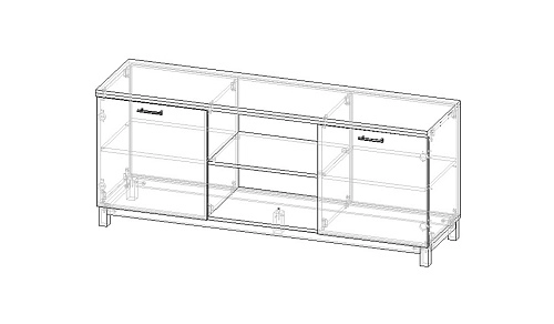 ТВ тумба Техас-1 МДФ - фото 3