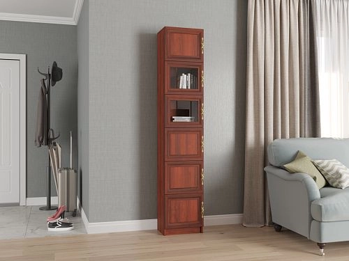 Шкаф книжный Карлос-049 Орех Итальянский - фото 1