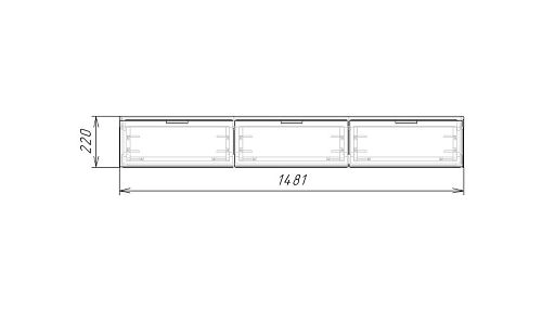ТВ тумба подвесная Тоди-3 Графит - фото 4