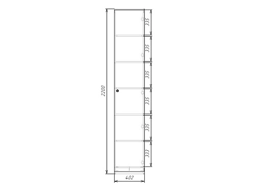 Шкаф распашной Колорадо-1 МДФ - фото 4