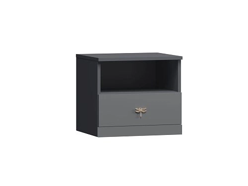 Тумба прикроватная Стрекоза-2 Графит - фото 4