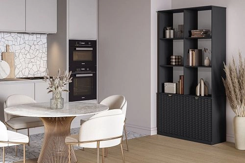 Стеллаж Тоди-2 Черный - фото 1