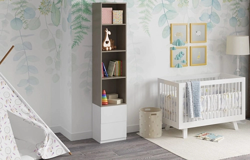 Стеллаж Олли-2 Кобальт Серый - фото 1