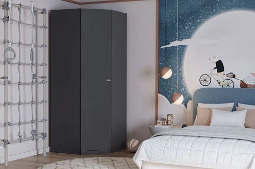 Шкаф угловой Стрекоза Графит - фото 1