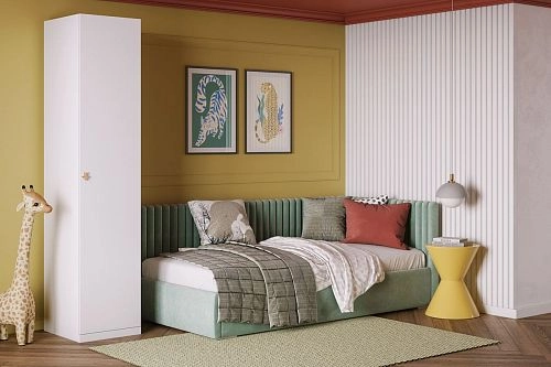 Шкаф распашной Скарабей-1 Белый - фото 1