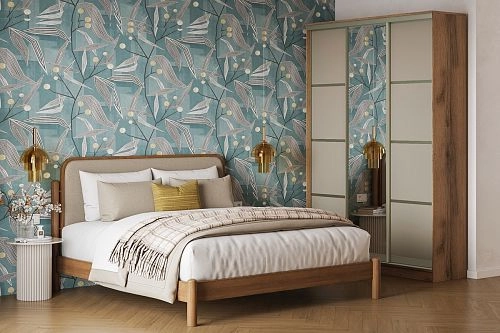 Шкаф-купе Борнео-3.4 Дуб Делано/Слоновая Кость - фото 1