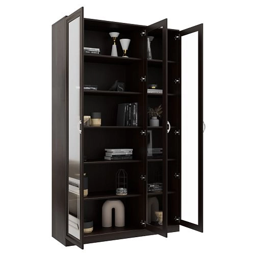 Шкаф Библиотека Библиограф 3.1 Рельеф Венге - фото 2