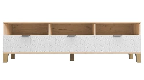 ТВ тумба Марвин Йорк фрезеровка 2 Милк - фото 2