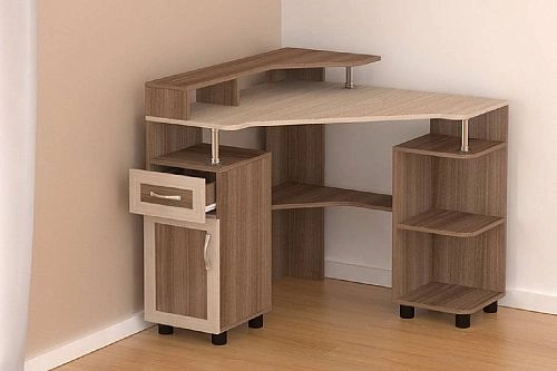 Компьютерный стол Мебелинк 100-02 рамка МДФ - фото 1