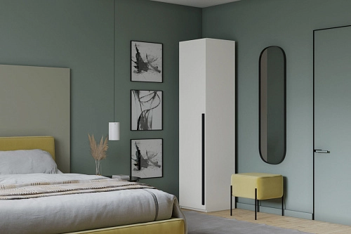 Шкаф распашной Лорена Пакс-1 Белый - фото 1