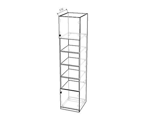 Стенка детская Стрекоза Mini-1 Белый - фото 9