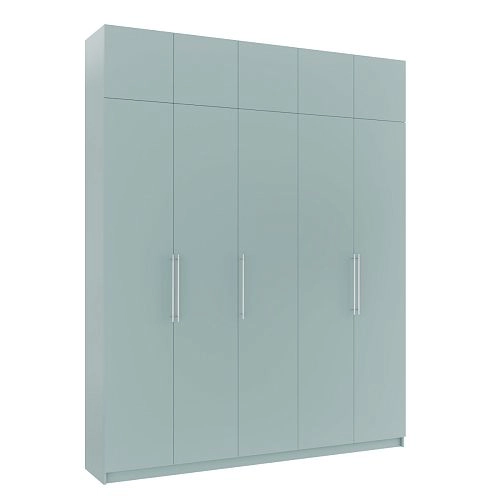 Шкаф распашной Калифорния-5 с антресолью Сумеречный Голубой - фото 2