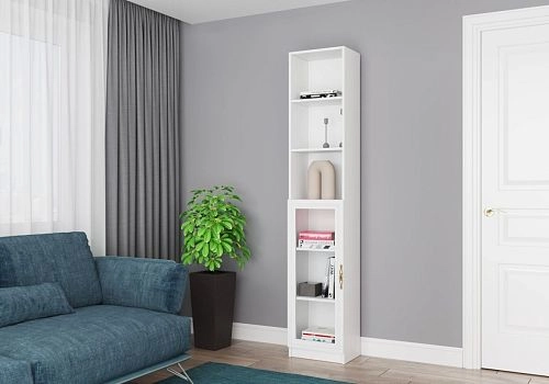 Книжный шкаф Карлос-031 Белый - фото 4