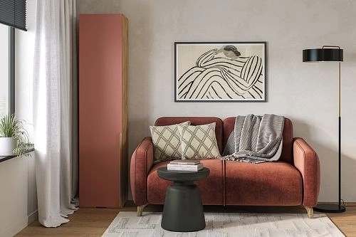 Шкаф распашной Кайси МДФ-1 Шарли Терракота - фото 1