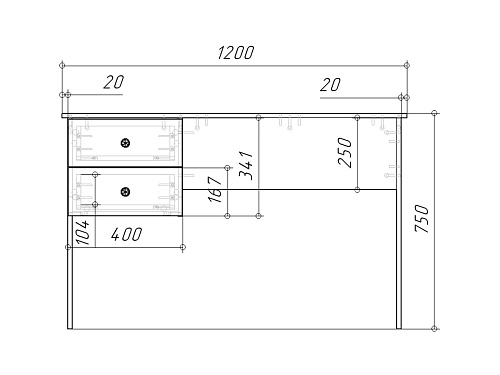 Письменный стол Банни-1 Светло-Серый - фото 4