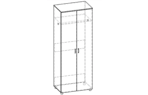 Шкаф распашной Ритм ШР.015.800-01 - фото 2