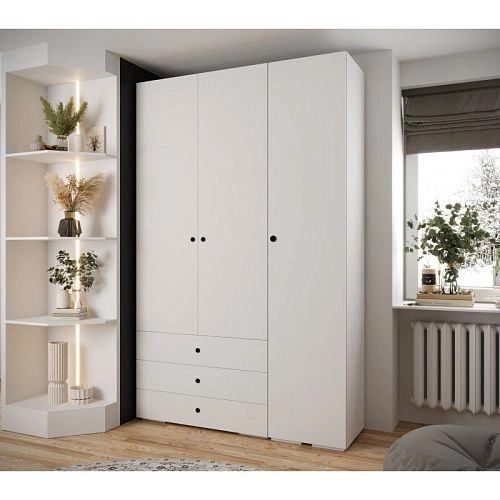 Шкаф распашной Люксор-3.3 Белый - фото 2